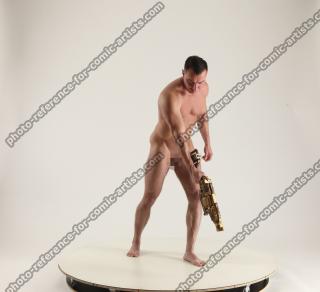 MICHAEL NAKED SOLDIER WITH GUN 2